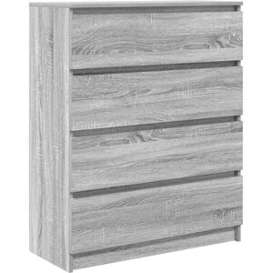 vidaXL Sideboard Grey Sonoma 80x35x99 cm Engineered Wood storage cabinet vidaXL Sideboard Grey Sonoma 80x35x99 cm Engineered Wood storage cabinet