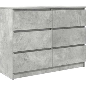vidaXL Sideboard Concrete Grey 100x35x76 cm Engineered Wood storage cabinet vidaXL Sideboard Concrete Grey 100x35x76 cm Engineered Wood storage cabinet