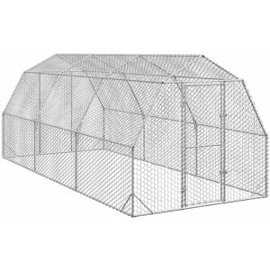 vidaXL Chicken Coop 2.5x6x2.25 m Galvanized Steel - Chicken Coop vidaXL Chicken Coop 2.5x6x2.25 m Galvanized Steel - Chicken Coop