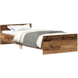 vidaXL 857474 Bedframe - Oud hout, 90x200cm, Stabiel, Eenvoudige montage vidaXL 857474 Bedframe - Oud hout, 90x200cm, Stabiel, Eenvoudige montage