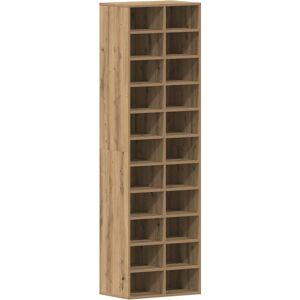 Vidaxl Wooden Shoe Cabinet - artisian oak - 54x34x183cm Vidaxl Wooden Shoe Cabinet - artisian oak - 54x34x183cm