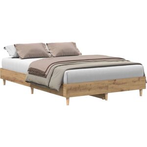 vidaXL Bettgestell ohne Matratze - Artisan-Eiche - 140x190cm vidaXL Bettgestell ohne Matratze - Artisan-Eiche - 140x190cm