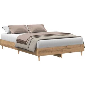 vidaXL 861074 Bettgestell - Artisan Eiche - 135x190cm - Ohne Matratze vidaXL 861074 Bettgestell - Artisan Eiche - 135x190cm - Ohne Matratze