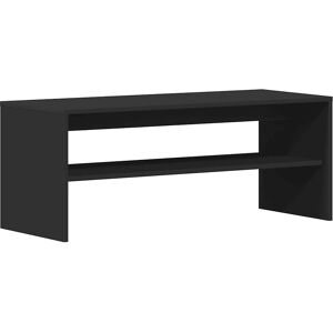 vidaXL TV Cabinet Black Engineered Wood - TV Cabinet vidaXL TV Cabinet Black Engineered Wood - TV Cabinet