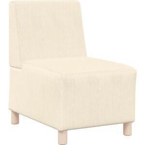 VIDAXL Crema Velvet Sofa - 55cm Stylish Modern Furniture VIDAXL Crema Velvet Sofa - 55cm Stylish Modern Furniture