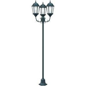Vidaxl Gartenleuchte Pfosten 3-Lampen E27 Dunkelgrün 220cm Aluminium - Gartenleuchte Pfosten Vidaxl Gartenleuchte Pfosten 3-Lampen E27 Dunkelgrün 220cm Aluminium - Gartenleuchte Pfosten