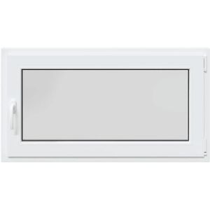 VidaXL Basement Window RISOR White PVC Glass Tilt & Turn - Basement Window VidaXL Basement Window RISOR White PVC Glass Tilt & Turn - Basement Window