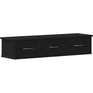 vidaXL Wall Cabinet Black Oak - Minimalist Storage Solution vidaXL Wall Cabinet Black Oak - Minimalist Storage Solution