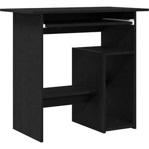 vidaXL Black Oak Desk - Modern, Durable, Storage vidaXL Black Oak Desk - Modern, Durable, Storage