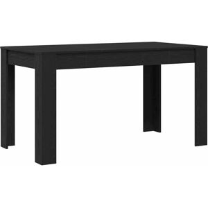 vidaXL Table à manger en chêne noir - Meubles modernes et durables - Publicité vidaXL Table à manger en chêne noir - Meubles modernes et durables - Publicité