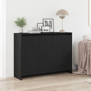 vidaXL Buffet en Chêne Noir - Solution de Rangement - Publicité vidaXL Buffet en Chêne Noir - Solution de Rangement - Publicité