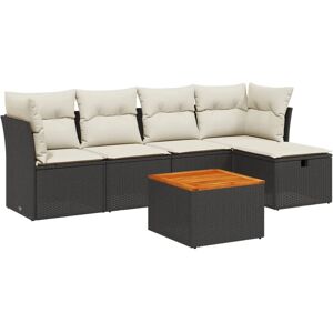 vidaXL Gartengarnitur - Langlebig, Modular, Schwarz vidaXL Gartengarnitur - Langlebig, Modular, Schwarz
