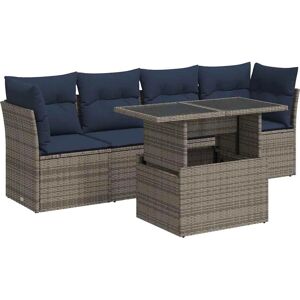 vidaXL 5-piece Garden Sofa Set with Cushions - Outdoor Furniture vidaXL 5-piece Garden Sofa Set with Cushions - Outdoor Furniture