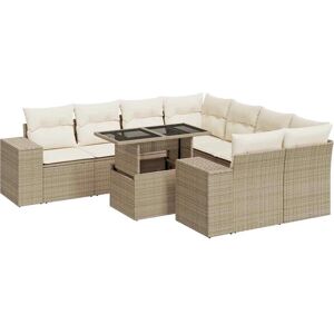 VidaXL Gartenset - Beige, Modular, UV-beständig VidaXL Gartenset - Beige, Modular, UV-beständig