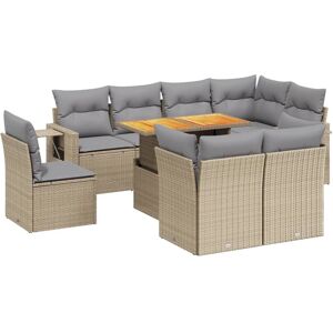 VidaXL Gartenset - Beige, Modular, UV-beständig - Gartenmöbelset VidaXL Gartenset - Beige, Modular, UV-beständig - Gartenmöbelset