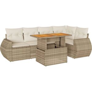 VidaXL Set de Mobilier de Grădină - Canapea Modulară Bej VidaXL Set de Mobilier de Grădină - Canapea Modulară Bej