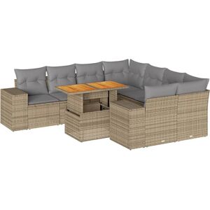 VidaXL 202078 Beiges Garten-Sofagarnitur - Outdoormöbel VidaXL 202078 Beiges Garten-Sofagarnitur - Outdoormöbel