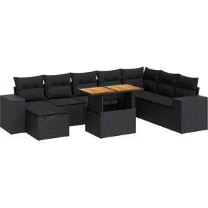 vidaXL 3327408 Outdoor-Möbelset - Schwarz vidaXL 3327408 Outdoor-Möbelset - Schwarz