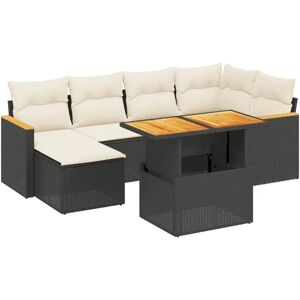 vidaXL 7-teiliges Gartenmöbelset - Gartensofa mit Kissen vidaXL 7-teiliges Gartenmöbelset - Gartensofa mit Kissen