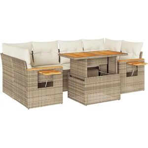 vidaXL 7 Styk Have Sofa Sæt med Puder - Have Møbler Sæt vidaXL 7 Styk Have Sofa Sæt med Puder - Have Møbler Sæt