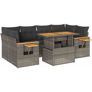 vidaXL 7 Piece Garden Sofa Set with Cushions - Garden Sofa Set vidaXL 7 Piece Garden Sofa Set with Cushions - Garden Sofa Set