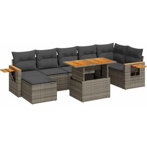 vidaXL Gartenmöbel-Set - Grau - Modular, Wetterfest vidaXL Gartenmöbel-Set - Grau - Modular, Wetterfest