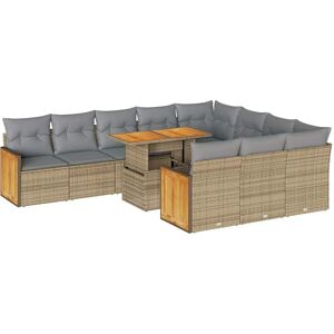 vidaXL Beige Have Sofa Sæt - Havemøbler vidaXL Beige Have Sofa Sæt - Havemøbler