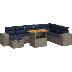 Vidaxl Acacia Gris Garden Sofa Set - Garden Furniture Vidaxl Acacia Gris Garden Sofa Set - Garden Furniture
