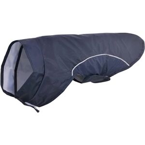 vidaXL Dog Raincoat with Reflective Stripes Polyester Marine Blue XXS vidaXL Dog Raincoat with Reflective Stripes Polyester Marine Blue XXS