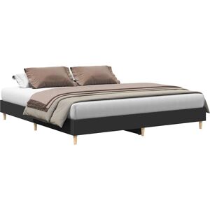vidaXL 3328700 Structure de lit - Noir pour matelas 200x200 cm - Publicité vidaXL 3328700 Structure de lit - Noir pour matelas 200x200 cm - Publicité