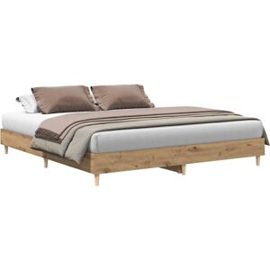 vidaXL Bettgestell ohne Matratze Artisan-Eiche - Bettgestell vidaXL Bettgestell ohne Matratze Artisan-Eiche - Bettgestell