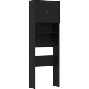 vidaXL Bathroom Storage Cabinet - 64x24x190 cm Black Oak vidaXL Bathroom Storage Cabinet - 64x24x190 cm Black Oak