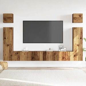 vidaXL 3329141 Old Wood Wall-mounted TV Cabinet - TV cabinet vidaXL 3329141 Old Wood Wall-mounted TV Cabinet - TV cabinet
