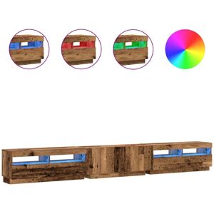 vidaXL Old Wood LED TV Cabinet - TV Cabinet vidaXL Old Wood LED TV Cabinet - TV Cabinet