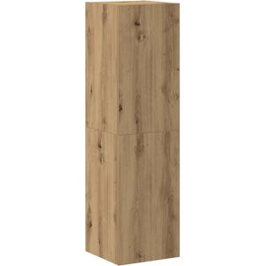 vidaXL 3329198 TV Cabinet - Wall-mounted Artisan Oak 3-piece set vidaXL 3329198 TV Cabinet - Wall-mounted Artisan Oak 3-piece set