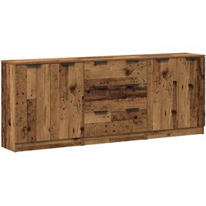 vidaXL Old Wood 3 Sideboards 60x30x70 cm - Sideboards vidaXL Old Wood 3 Sideboards 60x30x70 cm - Sideboards