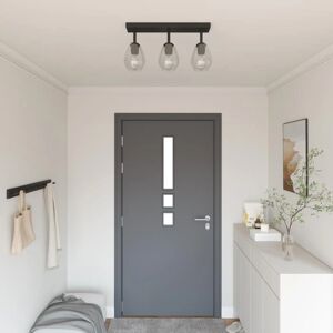 vidaXL Sort, Transparent Metal, Glas Loftlampe - Loftlampe vidaXL Sort, Transparent Metal, Glas Loftlampe - Loftlampe