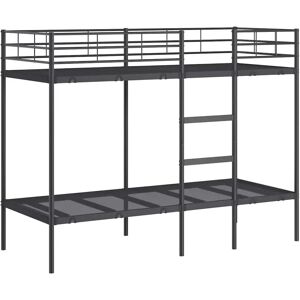 vidaXL 42000320 Steel Bunk Bed - Space Saving, Safety Guardrail vidaXL 42000320 Steel Bunk Bed - Space Saving, Safety Guardrail