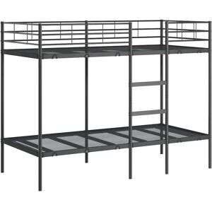 vidaXL Stahl-Etagenbett - Platzsparend, Sicherheitsgeländer vidaXL Stahl-Etagenbett - Platzsparend, Sicherheitsgeländer