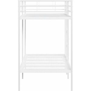 vidaXL Bunk Bed White 90x190cm Steel Frame - Bed vidaXL Bunk Bed White 90x190cm Steel Frame - Bed