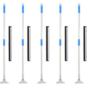 vidaXL Floor Squeegee - 5 pcs, Steel & Rubber, 55x119.5 cm - Floor Cleaning Tool vidaXL Floor Squeegee - 5 pcs, Steel & Rubber, 55x119.5 cm - Floor Cleaning Tool