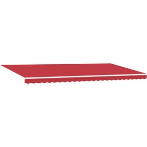 vidaXL Red Polyester Rectangular Sun Shade - Sun Shade vidaXL Red Polyester Rectangular Sun Shade - Sun Shade