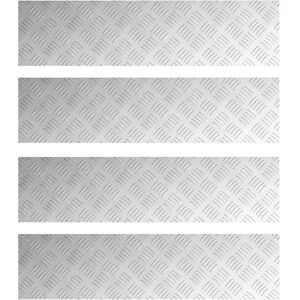 vidaXL Plaques d'échecs en aluminium - 4 pièces - Argent - Publicité vidaXL Plaques d'échecs en aluminium - 4 pièces - Argent - Publicité