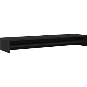 vidaXL Monitor Stand Black Oak 100x24x13 cm vidaXL Monitor Stand Black Oak 100x24x13 cm