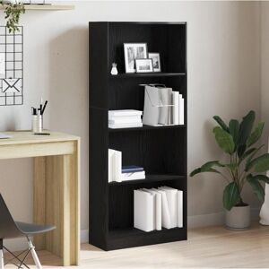 vidaXL Bücherregal - Schwarz - 60x24x143 cm - Bücherregal vidaXL Bücherregal - Schwarz - 60x24x143 cm - Bücherregal