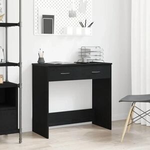 vidaXL Zwarte Eiken MDF Bureau - Bureau vidaXL Zwarte Eiken MDF Bureau - Bureau