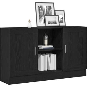 vidaXL Credence en chêne noir 120x30,5x70 cm - Meuble - Publicité vidaXL Credence en chêne noir 120x30,5x70 cm - Meuble - Publicité