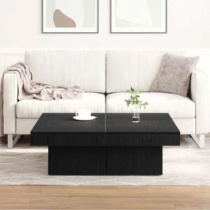 vidaXL Zwarte eiken salontafel - 90x90x28 cm Woonkamer vidaXL Zwarte eiken salontafel - 90x90x28 cm Woonkamer