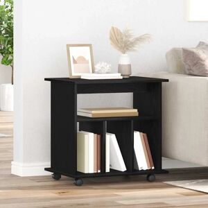 vidaXL Rollschrank Schwarz Eiche Holzwerkstoff - Mit Rädern vidaXL Rollschrank Schwarz Eiche Holzwerkstoff - Mit Rädern