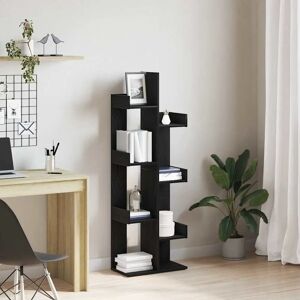 vidaXL Bücherregal Schwarze Eiche Künstliches Holz - Bücherregal vidaXL Bücherregal Schwarze Eiche Künstliches Holz - Bücherregal